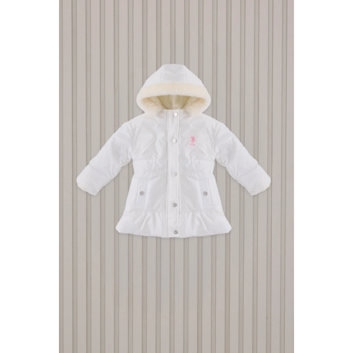 US POLO KIZ BEBEK MONT - Beyaz