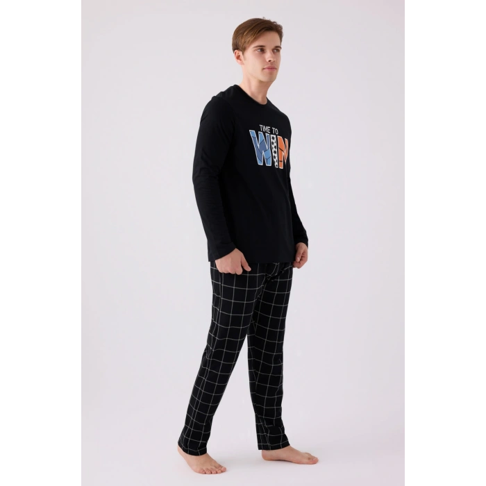 ARNETTA ERKEK PİJAMA TAKIMI - SİYAH