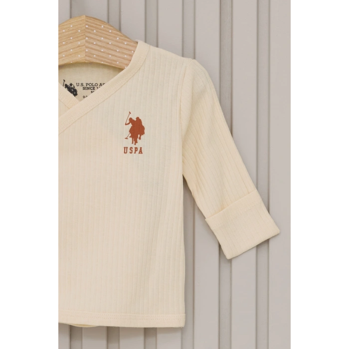 US POLO KIZ BEBEK 5LI ZIBIN SETİ - BEYAZ