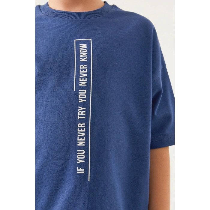 ERKEK ÇOCUK BERMUDA TAKIM - GECE MAVİSİ