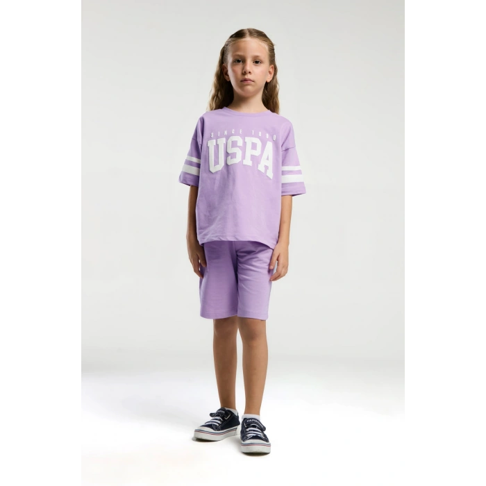 KIZ GARSON BERMUDA TAKIM - MAUVE