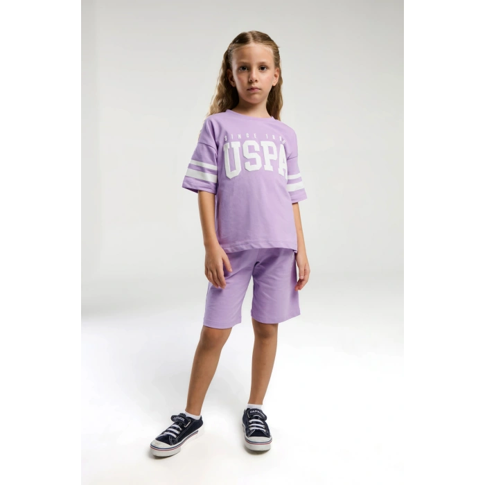 KIZ GARSON BERMUDA TAKIM - MAUVE