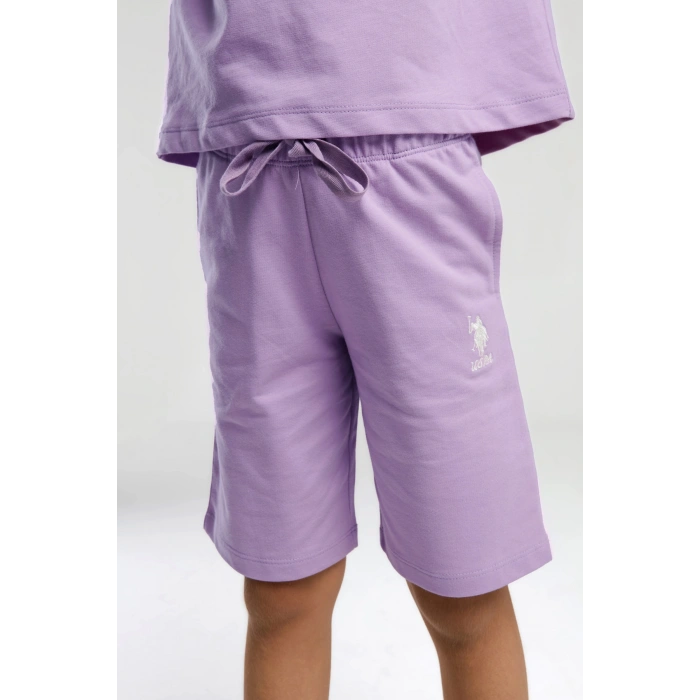 KIZ GARSON BERMUDA TAKIM - MAUVE