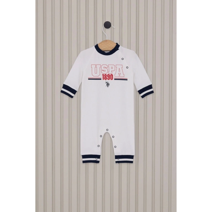 US POLO ERKEK BEBEK PATİKSİZ TULUM - BEYAZ
