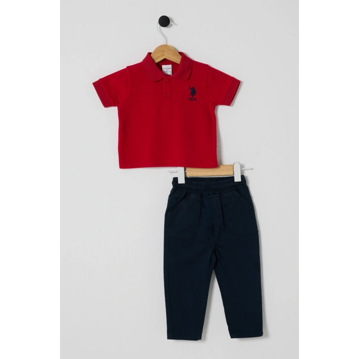 U.S POLO ASSN ERKEK BEBEK 2Lİ TAKIM - KIRMIZI