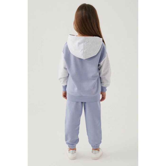 KIZ ÇOCUK EŞOFMAN TAKIM - AÇIK İNDİGO