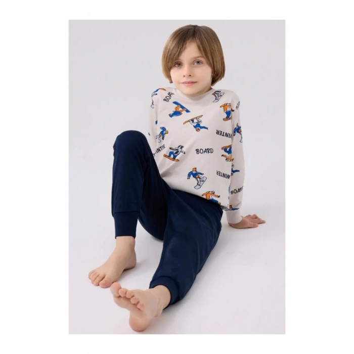 ERKEK ÇOCUK İKİLİ TAKIM - TAŞ-LACİVERT