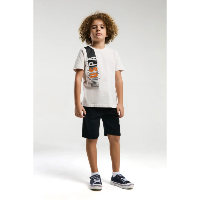 ERKEK ÇOCUK BERMUDA TAKIM - TAŞ