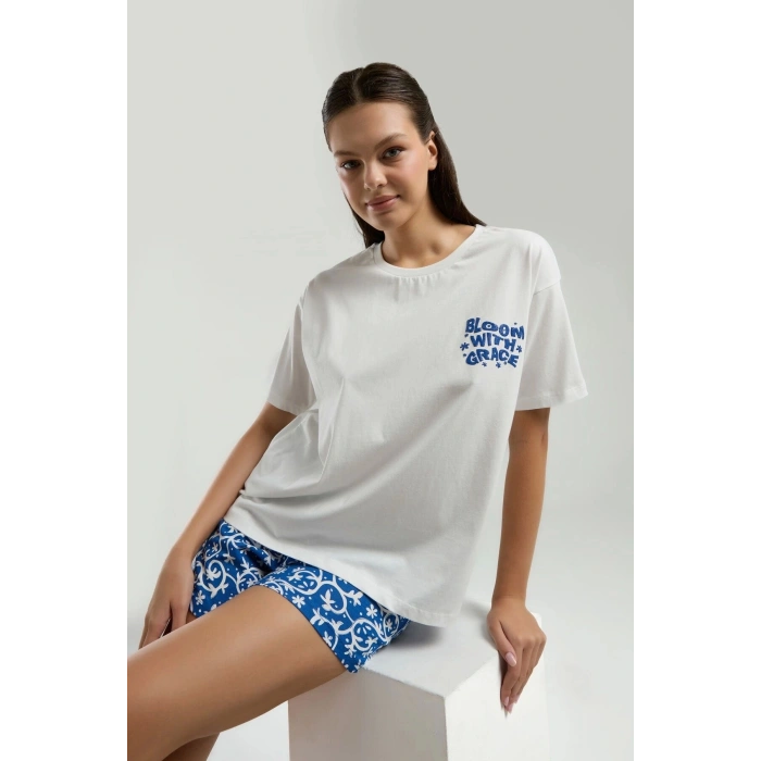 ANNE KIZ ÇOCUK ŞORT TAKIM - Beyaz