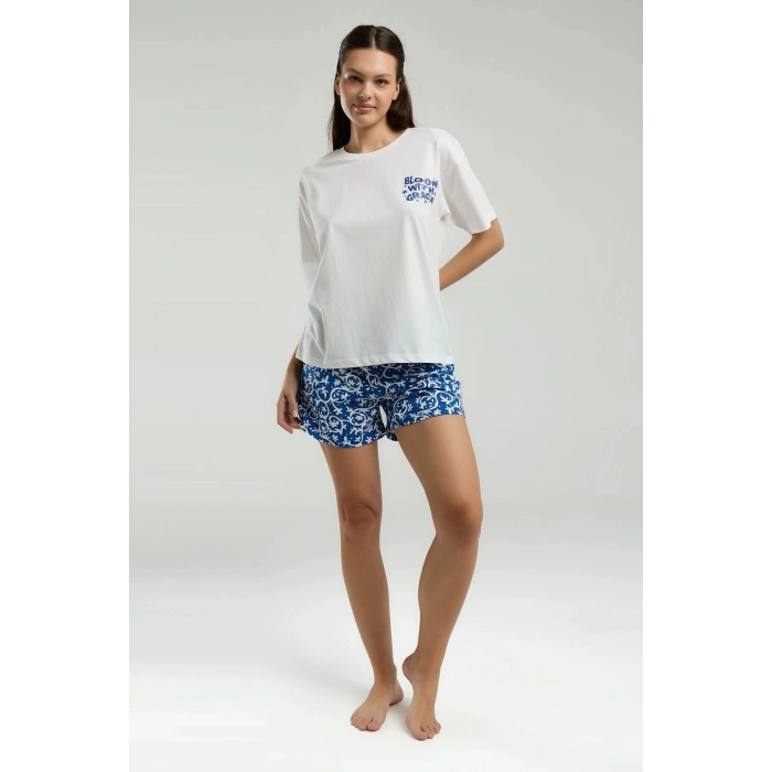 ANNE KIZ ÇOCUK ŞORT TAKIM - Beyaz