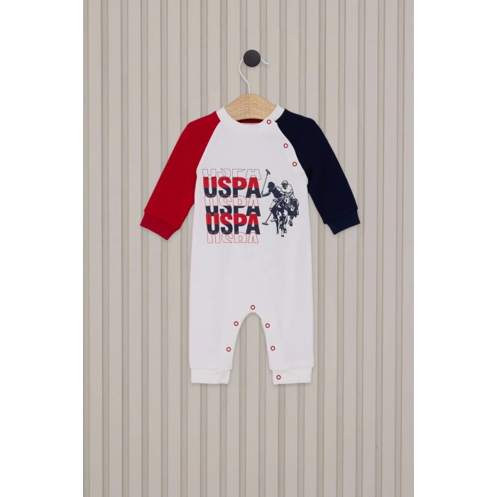 US POLO ERKEK BEBEK PATİKSİZ TULUM - BEYAZ