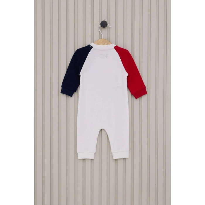 US POLO ERKEK BEBEK PATİKSİZ TULUM - BEYAZ