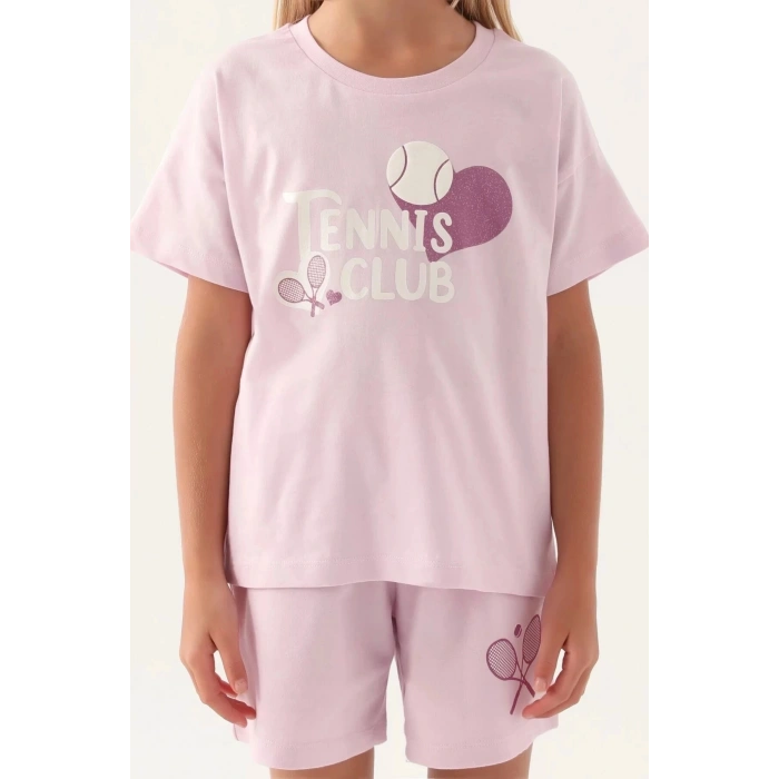 KIZ ÇOCUK ŞORT TAKIM - ORKİDE