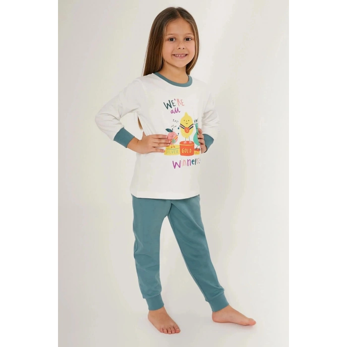 KIZ ÇOCUK İKİLİ TAKIM - BEYAZ