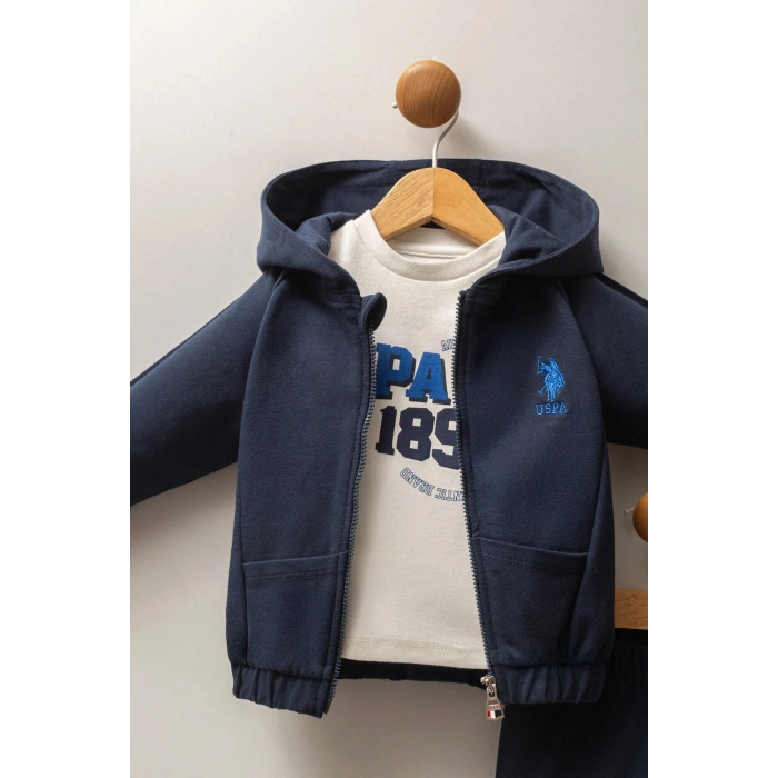 U.S.POLO ASSN ERKEK BEBEK 3 LÜ TAKIM - LACİVERT