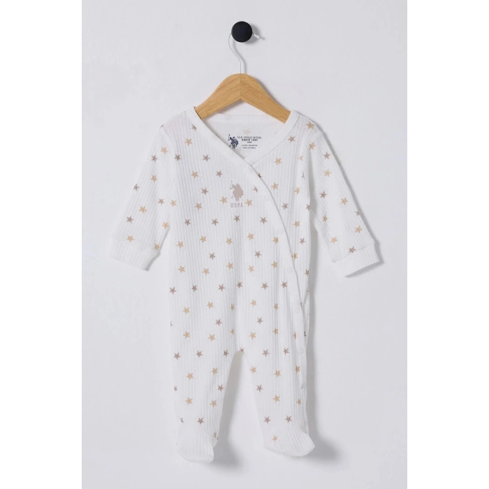 U.S POLO ASSN ERKEK BEBEK PATİKSİZ TULUM - Beyaz