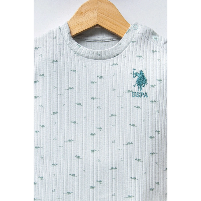 U.S POLO ASSN ERKEK BEBEK 2Lİ TAKIM - SU YEŞİLİ