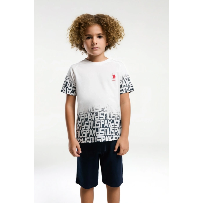 ERKEK ÇOCUK BERMUDA TAKIM - Beyaz