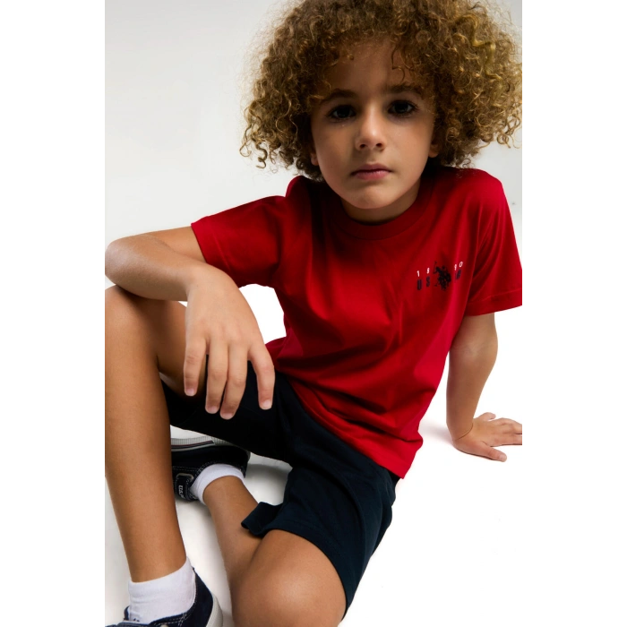 ERKEK ÇOCUK BERMUDA TAKIM - KIRMIZI