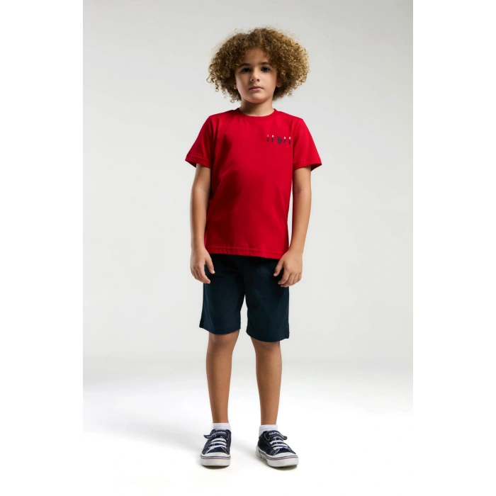 ERKEK ÇOCUK BERMUDA TAKIM - KIRMIZI