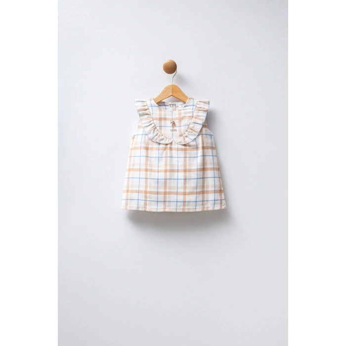 U.S.POLO ASSN. KIZ BEBEK ELBİSE - Beyaz