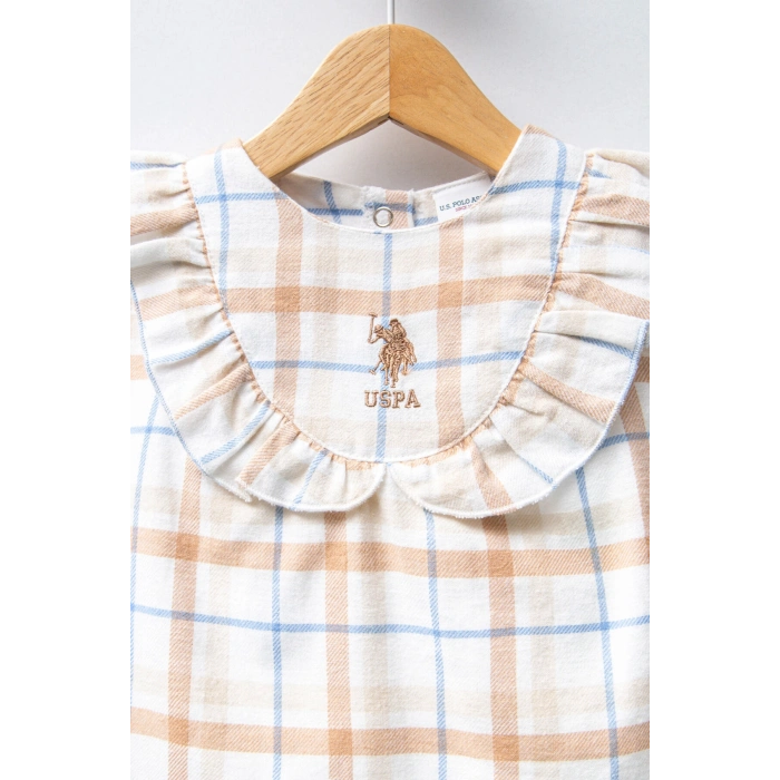 U.S.POLO ASSN. KIZ BEBEK ELBİSE - Beyaz