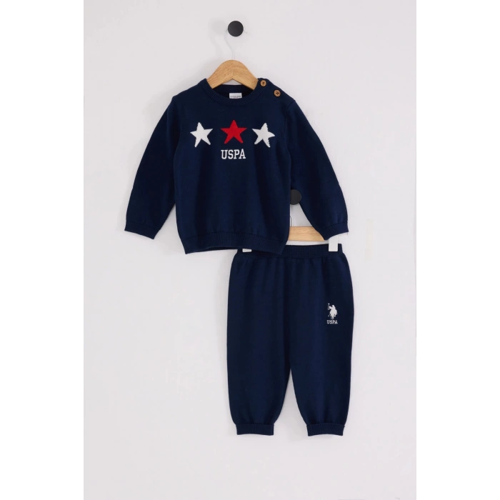 U.S.POLO ERKEK BEBEK TRİKO 2Lİ TAKIM - LACİVERT