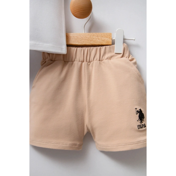 U.S POLO ASSN ERKEK BEBEK 2Lİ TAKIM - BEYAZ/BEJ