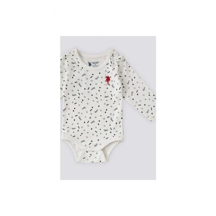 ERKEK BEBEK 2 Lİ UZUN KOLLU BODY SET - KREM/KREM