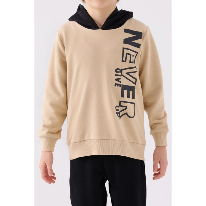 ERKEK ÇOCUK EŞOFMAN TAKIM - BEJ