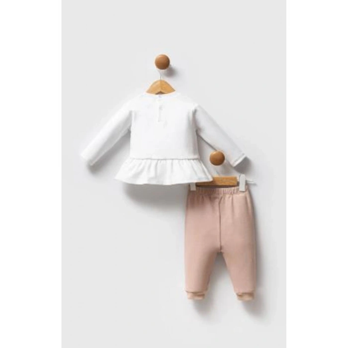 U.S.POLO ASSN KIZ BEBEK 2Lİ TAKIM - Beyaz