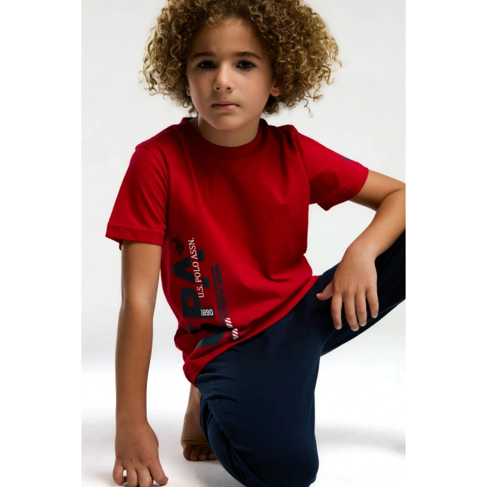 ERKEK GARSON PİJAMA TAKIMI - KIRMIZI