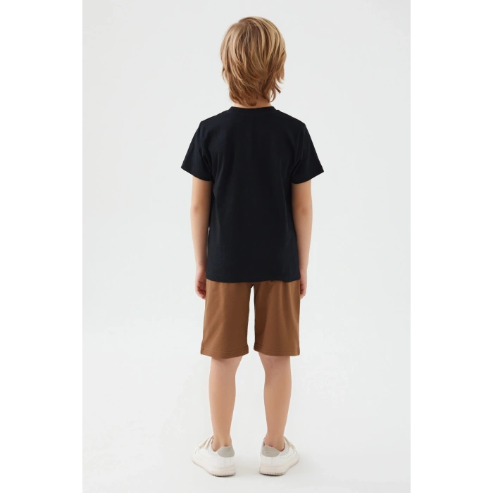 ARNETTA BABA OĞUL BERMUDA İKİLİ TAKIM - SİYAH