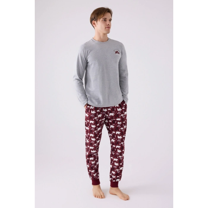 ARNETTA BABA OĞUL İKİLİ TAKIM - GRİ MELANJ