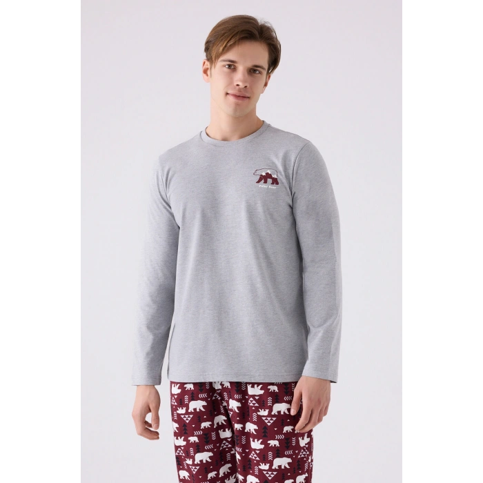 ARNETTA BABA OĞUL İKİLİ TAKIM - GRİ MELANJ