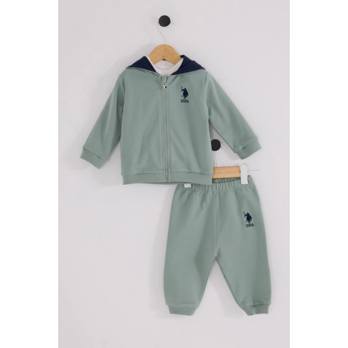 U.S.POLO ASSN ERKEK BEBEK3 LÜ TAKIM - Yeşil