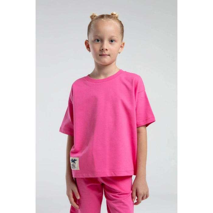 ANNE KIZ BERMUDA TAKIM - AÇIK FUŞYA