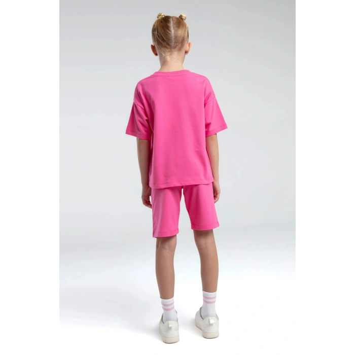 ANNE KIZ BERMUDA TAKIM - AÇIK FUŞYA