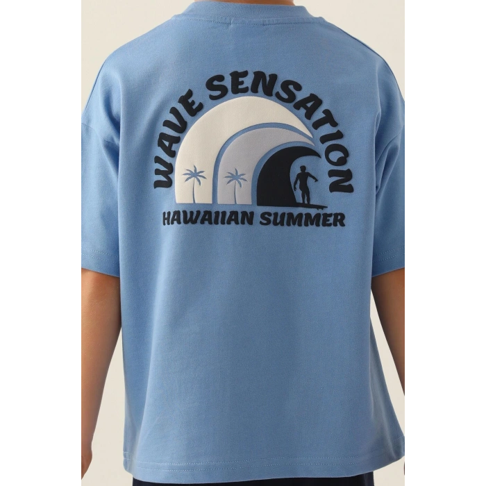 ERKEK ÇOCUK BERMUDA TAKIM - İNDİGO