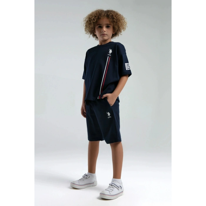 ERKEK ÇOCUK BERMUDA TAKIM - LACİVERT