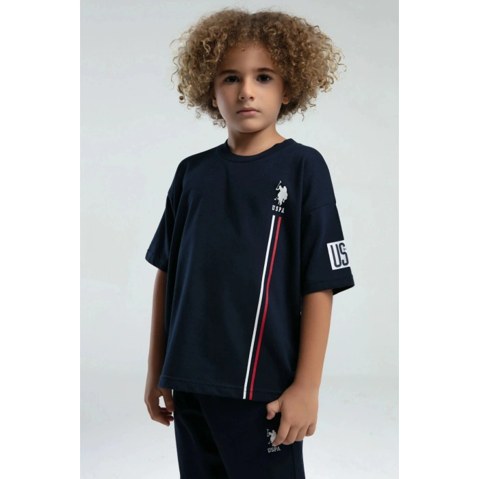 ERKEK ÇOCUK BERMUDA TAKIM - LACİVERT