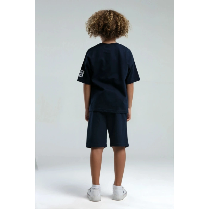 ERKEK ÇOCUK BERMUDA TAKIM - LACİVERT