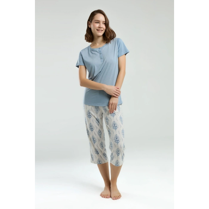 ARNETTA KADIN KAPRİ TAKIM - DUMAN