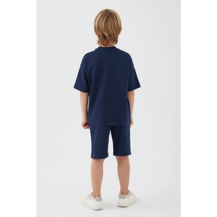ERKEK ÇOCUK BERMUDA TAKIM - LACİVERT