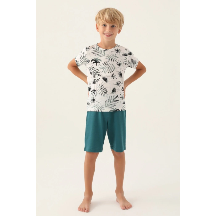 ARNETTA BABA OĞUL BERMUDA TAKIM - BEYAZ