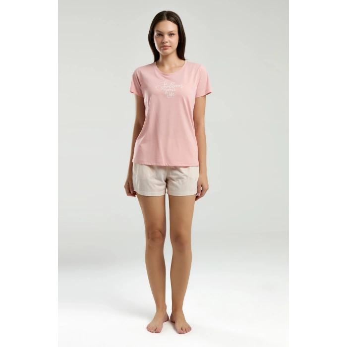 ARNETTA KADIN ŞORT TAKIM - RETRO PEMBE