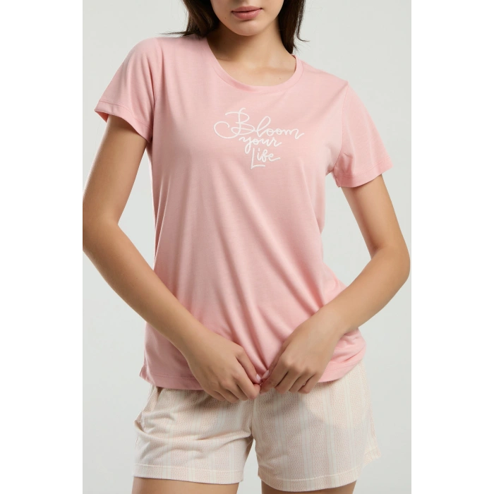 ARNETTA KADIN ŞORT TAKIM - RETRO PEMBE