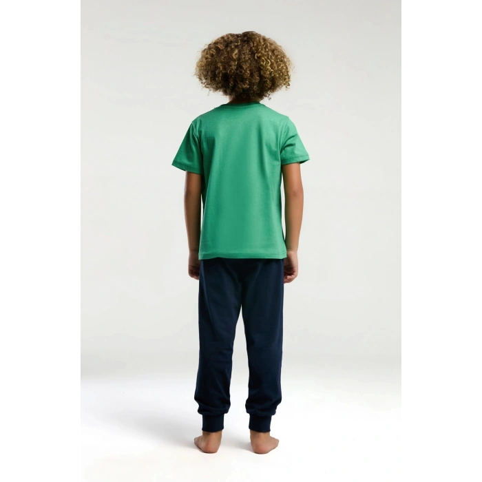 ERKEK ÇOCUK PİJAMA TAKIMI - ÇAM YEŞİLİ