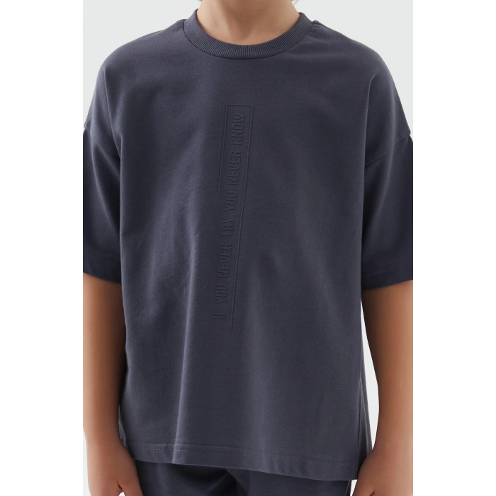 ERKEK ÇOCUK BERMUDA TAKIM - ANTRASİT