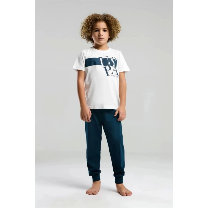 ERKEK GARSON PİJAMA TAKIMI - Beyaz